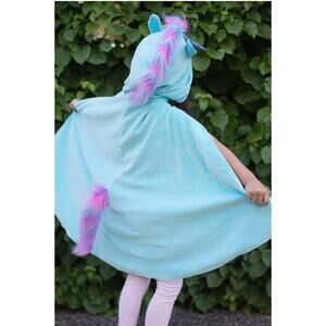 Dragon/Unicorn Reversible Cloak Size 5/6 Dress Up Pretend Play Kindergarten